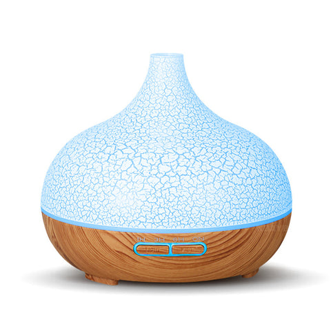 Searide 400ml Air humidifier Aromatherapy Ultrasonic wood Aroma Essential Oil Diffuser 7 Changeable LED Colors For Home Office