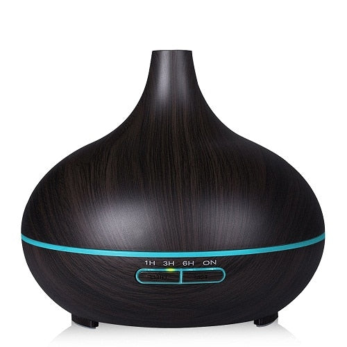 Searide 400ml Air humidifier Aromatherapy Ultrasonic wood Aroma Essential Oil Diffuser 7 Changeable LED Colors For Home Office