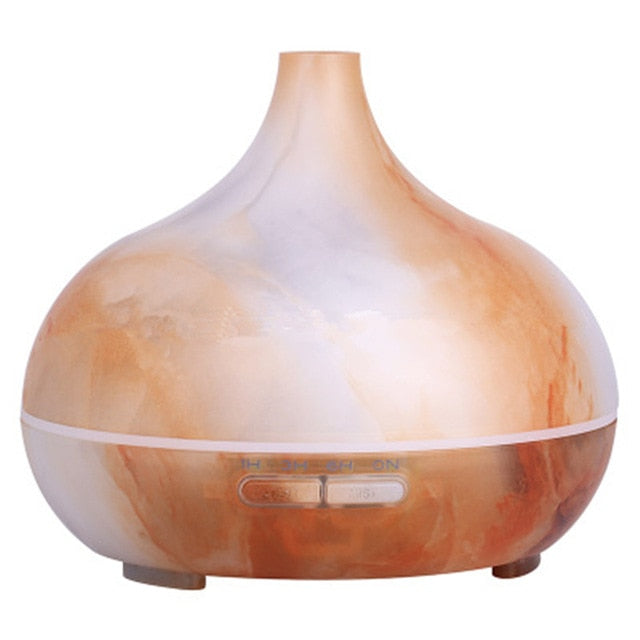 Searide 400ml Air humidifier Aromatherapy Ultrasonic wood Aroma Essential Oil Diffuser 7 Changeable LED Colors For Home Office