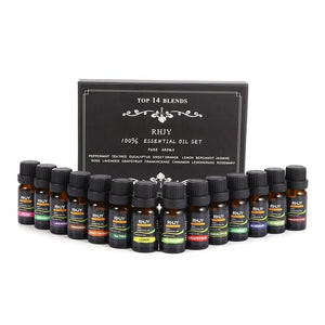 14pcs 10ml Essential Oils For Aromatherapy Diffusers Pure Essential Oils Relieve Stress For Organic Body Massage Relax Skin Care