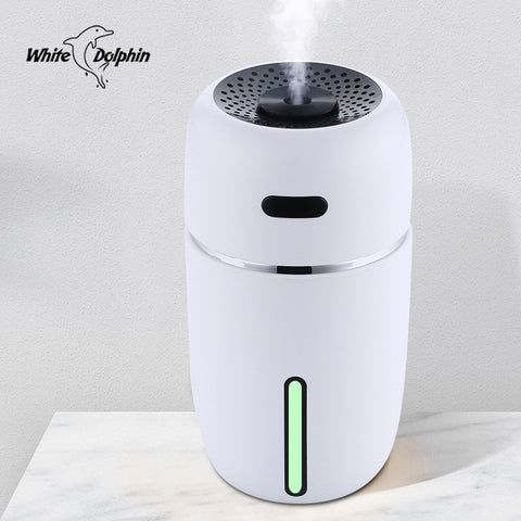 White Dolphin Mini USB Air Humidifier Aroma Diffuser With Changing LED Air Vaporizer Car Essential Oil Aromatherapy Diffuser