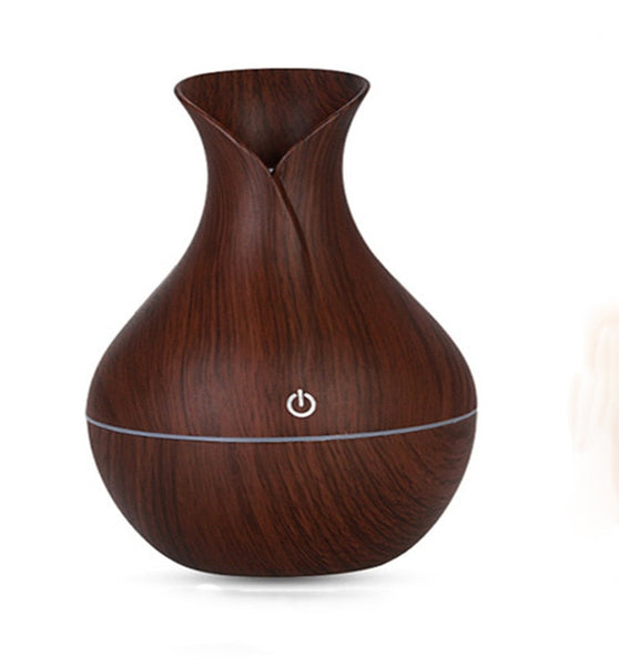Air humidifier usb aroma diffuser mini wood grain ultrasonic atomizer aromatherapy essential oil diffuser for home office