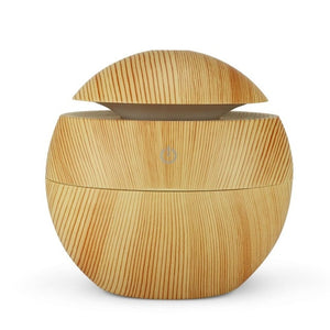 NMT-036 7 Colors Change LED Night light USB Aroma Air Humidifier Essential Oil Diffuser Wood Grain Ultrasonic Cool Mist Maker