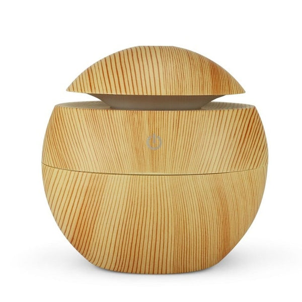NMT-036 7 Colors Change LED Night light USB Aroma Air Humidifier Essential Oil Diffuser Wood Grain Ultrasonic Cool Mist Maker