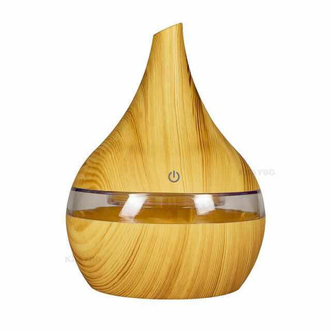 B 300ml USB Electric Aroma air diffuser wood Ultrasonic air humidifier Essential oil Aromatherapy cool mist maker for home H
