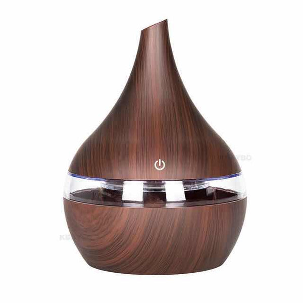 B 300ml USB Electric Aroma air diffuser wood Ultrasonic air humidifier Essential oil Aromatherapy cool mist maker for home H