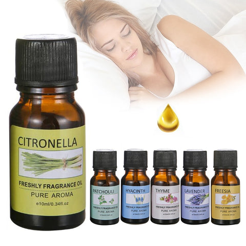 100% Pure Natural Aromatherapy Oils Air Freshening Dropper Essential Oil Flower Fruit Humidifier Massage Fragrance Oil TSLM1